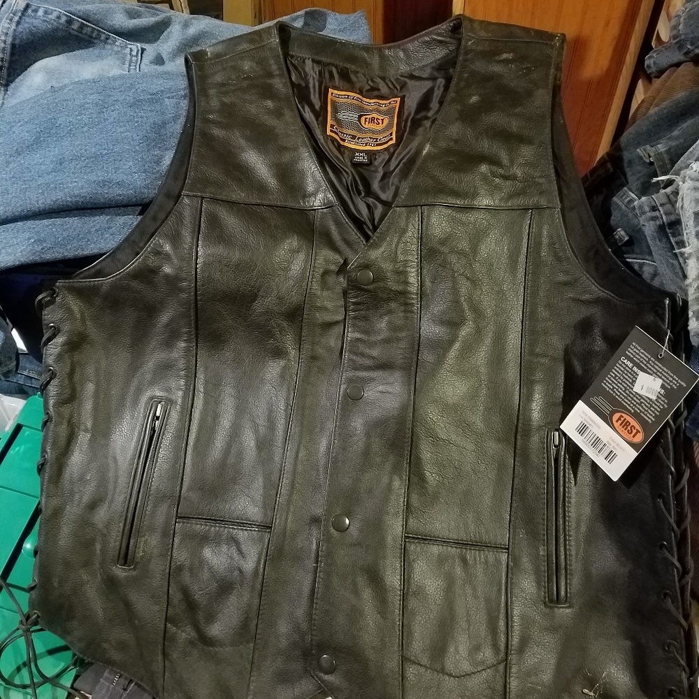 Leather vest